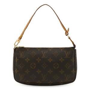 LOUIS VUITTON Brown Monogram Pochette Pouch